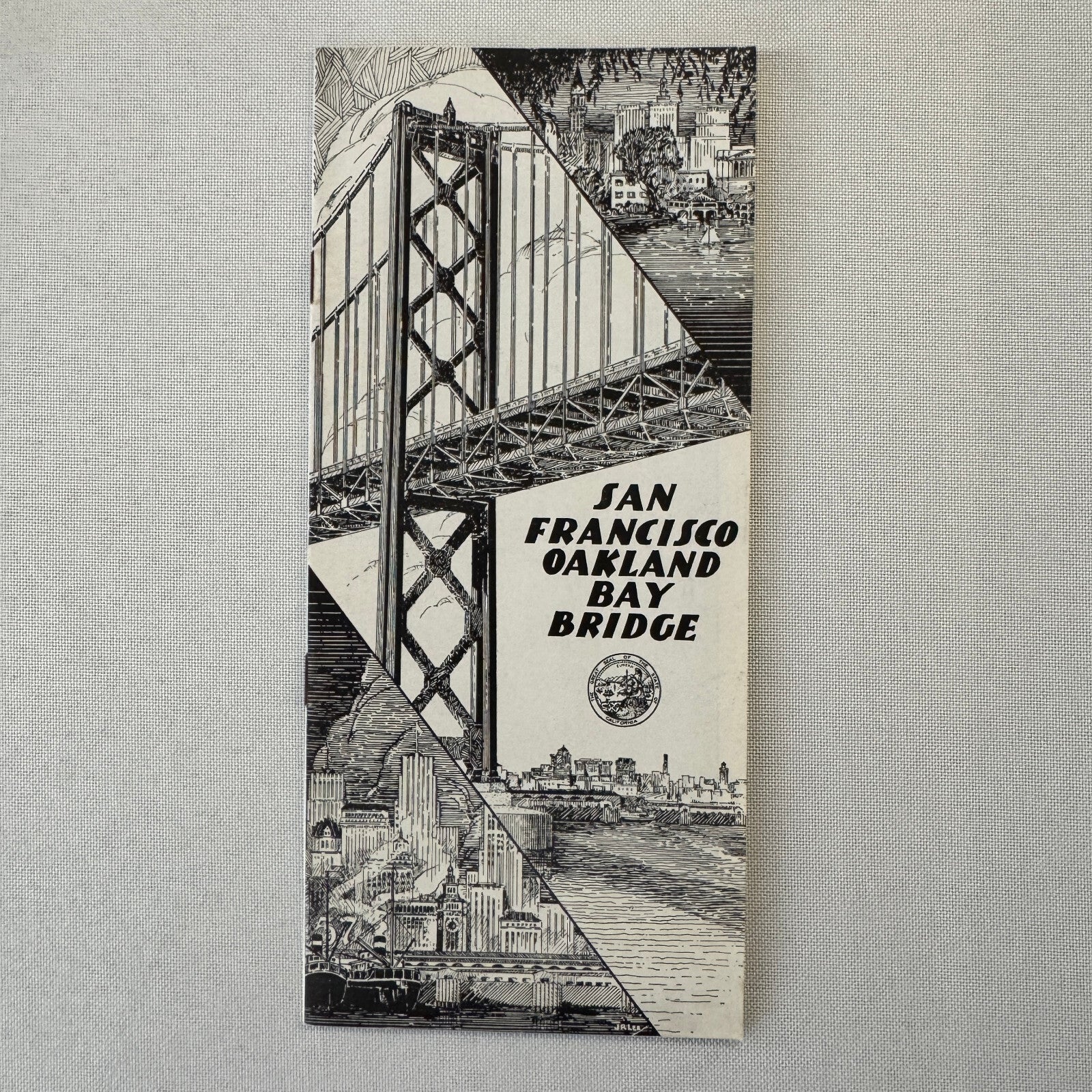 Vintage San Francisco Oakland Bay Bridge Construction Engineering Brochure