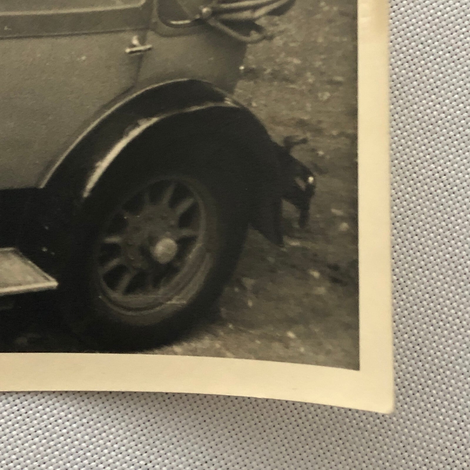 Vintage Photo Photograph Snapshot Men in Early Car Automobile + AL22SM2