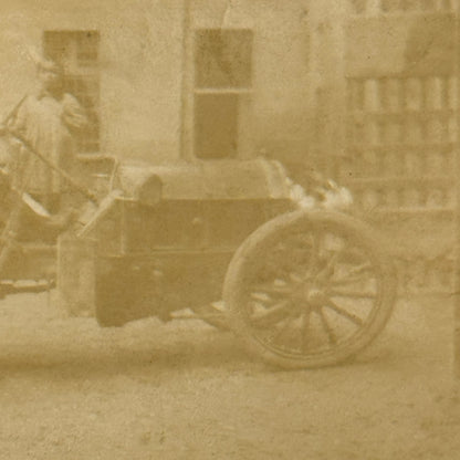 Vintage Photograph Photo Antique People in Early Automobile Car