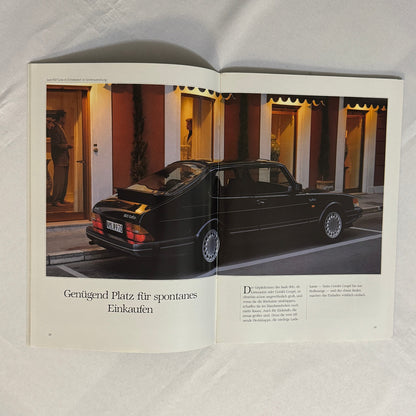 Vintage Saab 900 Car Sales Brochure Catalog 900 Cabriolet 900 Turbo 16S GERMAN