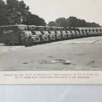 Vintage Coach Built Truck Fleet Photo Photograph Rowntree Austin Truck 