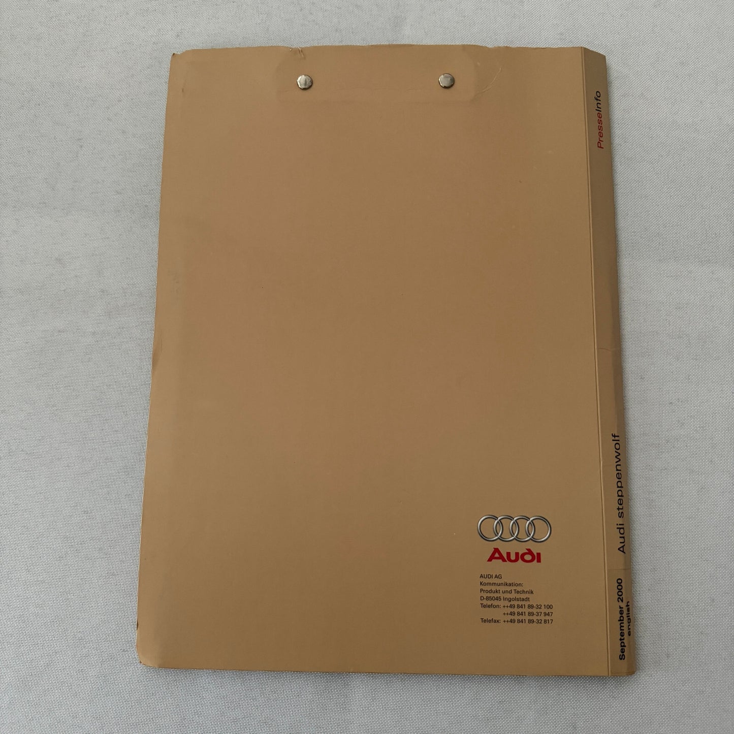 2000 Audi Steppenwolf Concept Car Prototype Press Kit Photos Germany