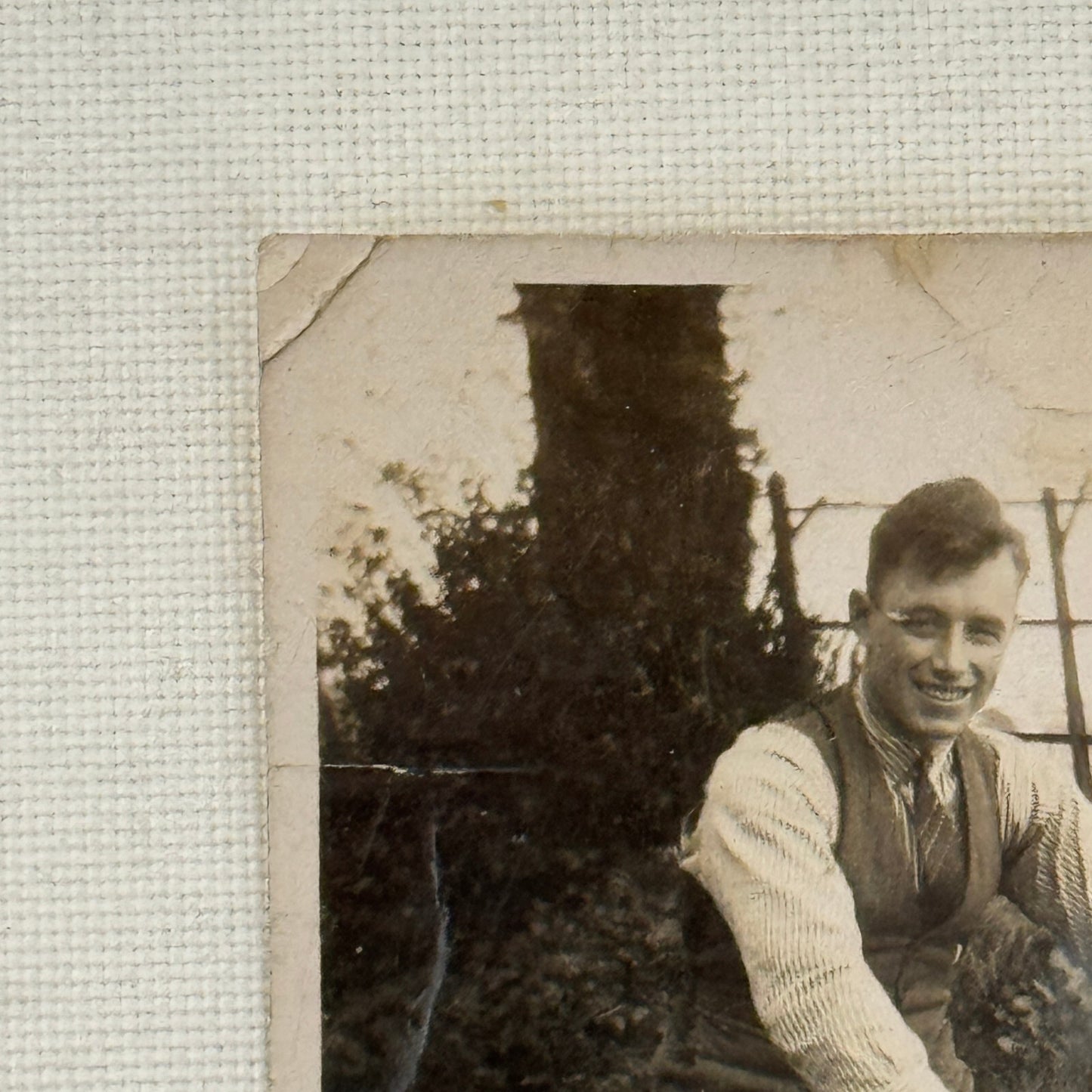 Vintage Photograph Photo Man on Motorcycle Bike
