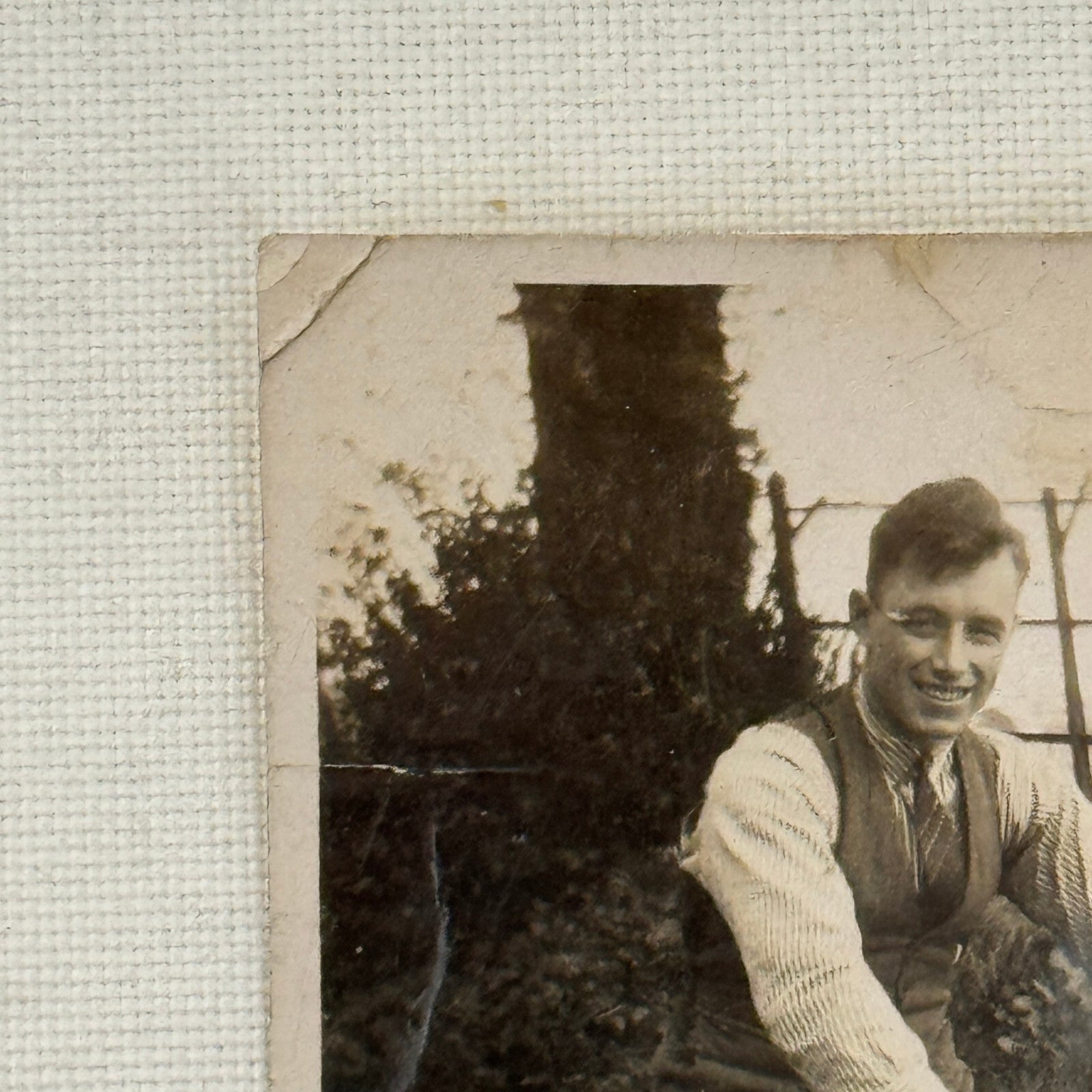 Vintage Photograph Photo Man on Motorcycle Bike
