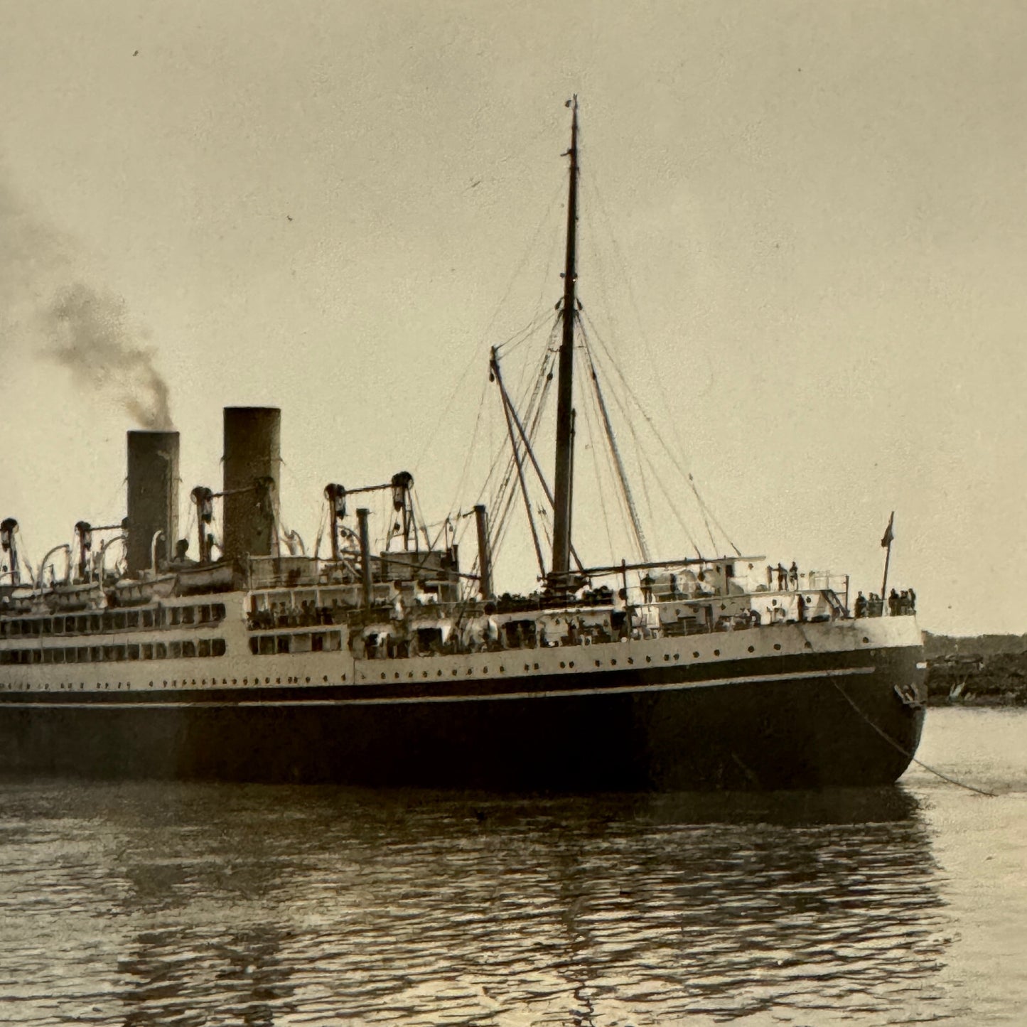 Vintage Ship Boat Photo Photograph