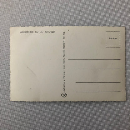 Vintage Nurburgring Racing Photo Postcard Post Card