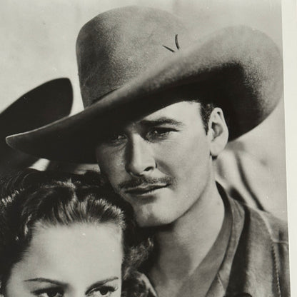 Vintage Movie Still Photo Photograph Errol Flynn Olivia de Havilland Dodge City