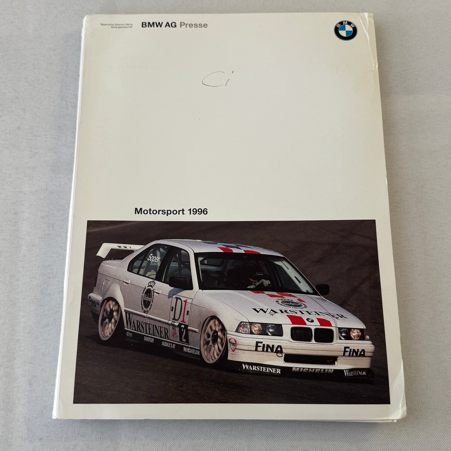 1996 BMW Racing Motorsport Press Kit McLaren F1 GTR BMW 320i Race Car GERMAN