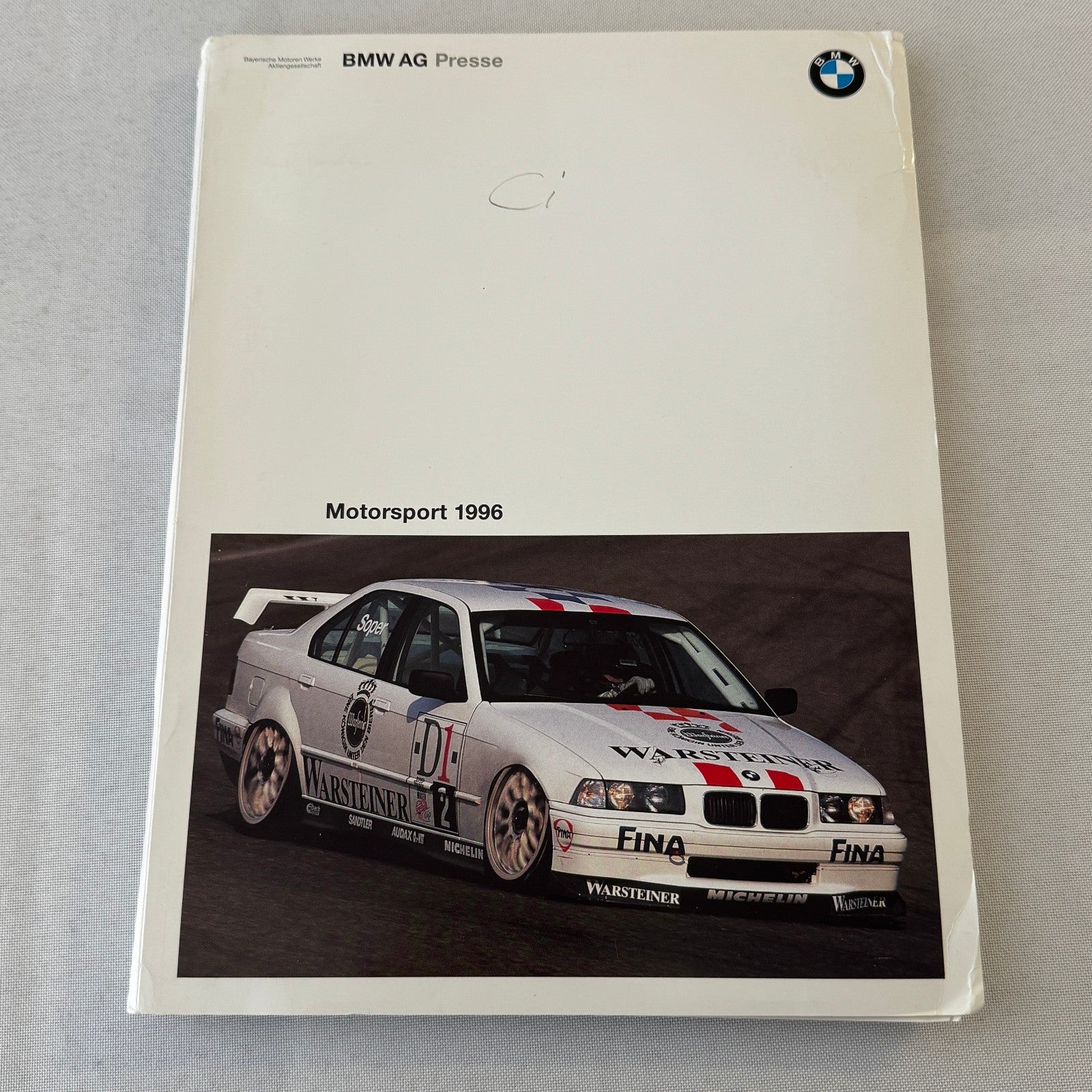1996 BMW Racing Motorsport Press Kit McLaren F1 GTR BMW 320i Race Car GERMAN