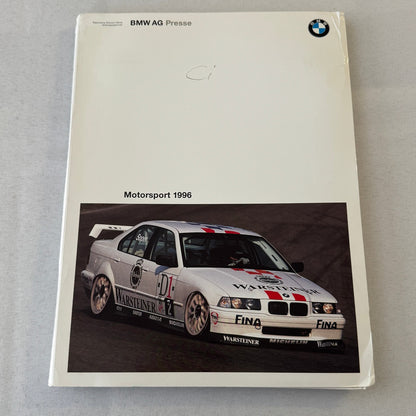 1996 BMW Racing Motorsport Press Kit McLaren F1 GTR BMW 320i Race Car GERMAN