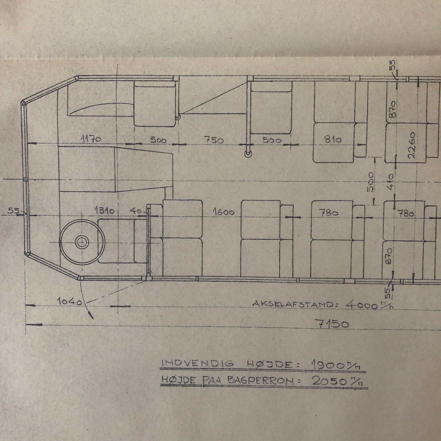 1935 Coachbuilder Bus Design Blueprint Rendering Blue Print Coach Bus Truck