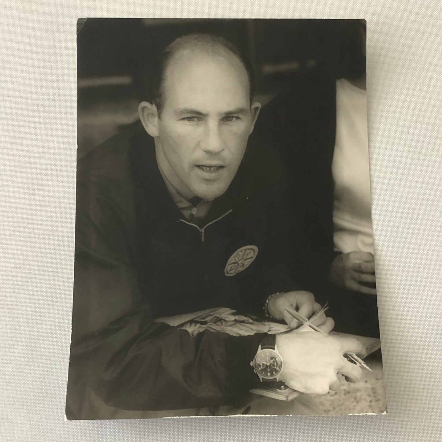 Vintage Racing Photo Photograph Stirling Moss Driver Portrait Dr Benno Muller 