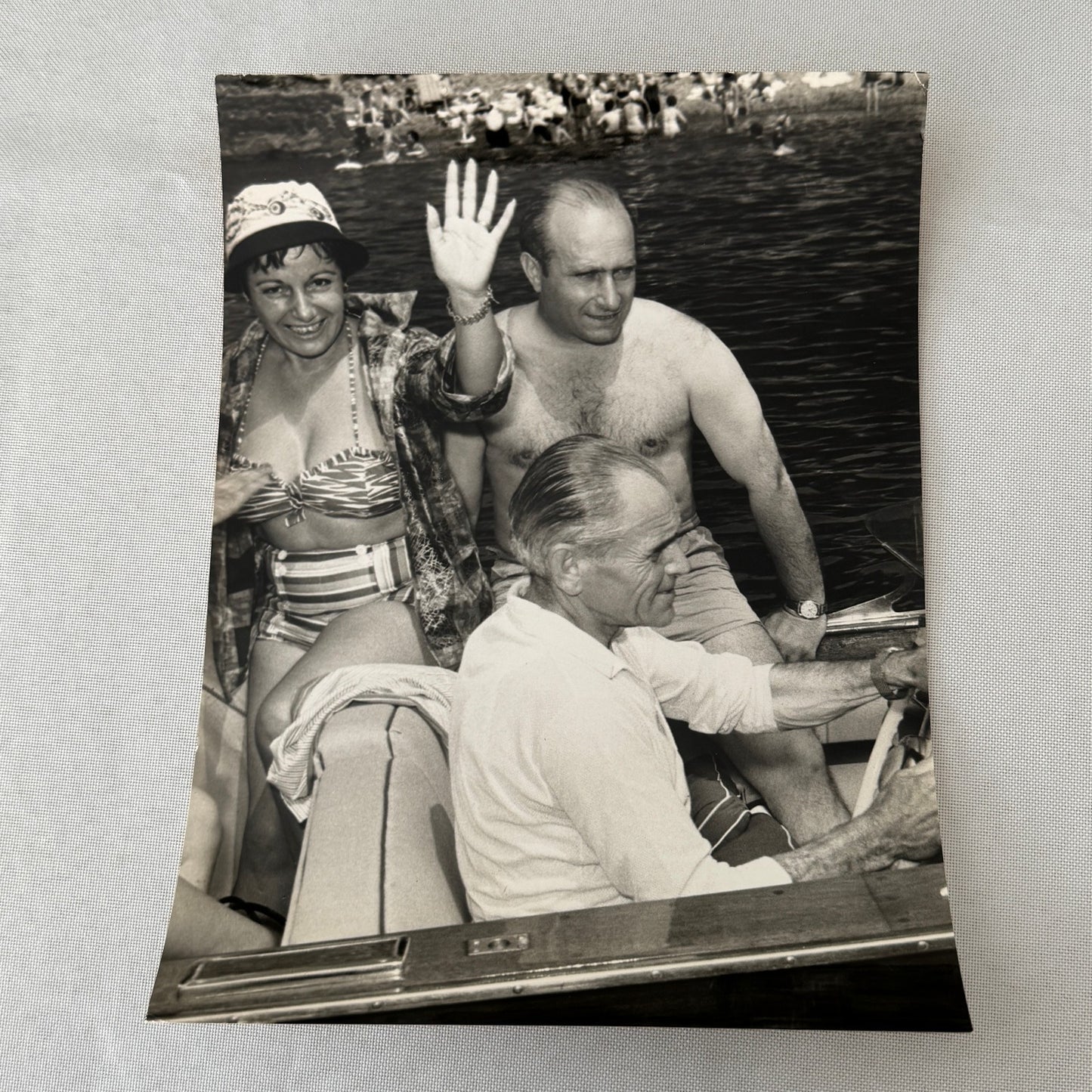 Juan Manuel Fangio Retirement Vacation Holiday Italian Press Photo F1 Racing