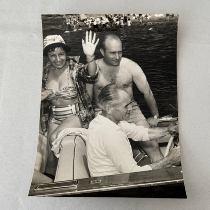 Juan Manuel Fangio Retirement Vacation Holiday Italian Press Photo F1 Racing