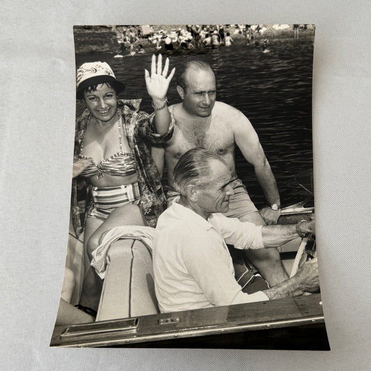 Juan Manuel Fangio Retirement Vacation Holiday Italian Press Photo F1 Racing