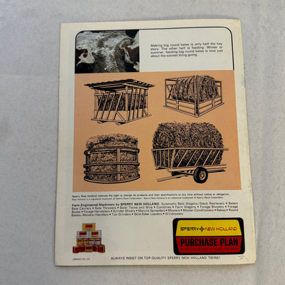 Sperry New Holland Farm Equipment Brochure Hay Balers Movers Handlers Vintage