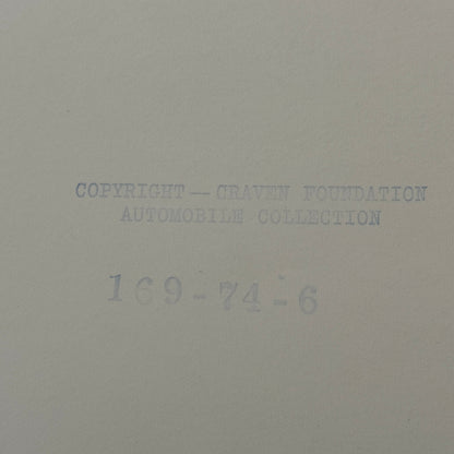 1921 Marmon Speedster Car Photo Photograph Print Craven Foundation Collection