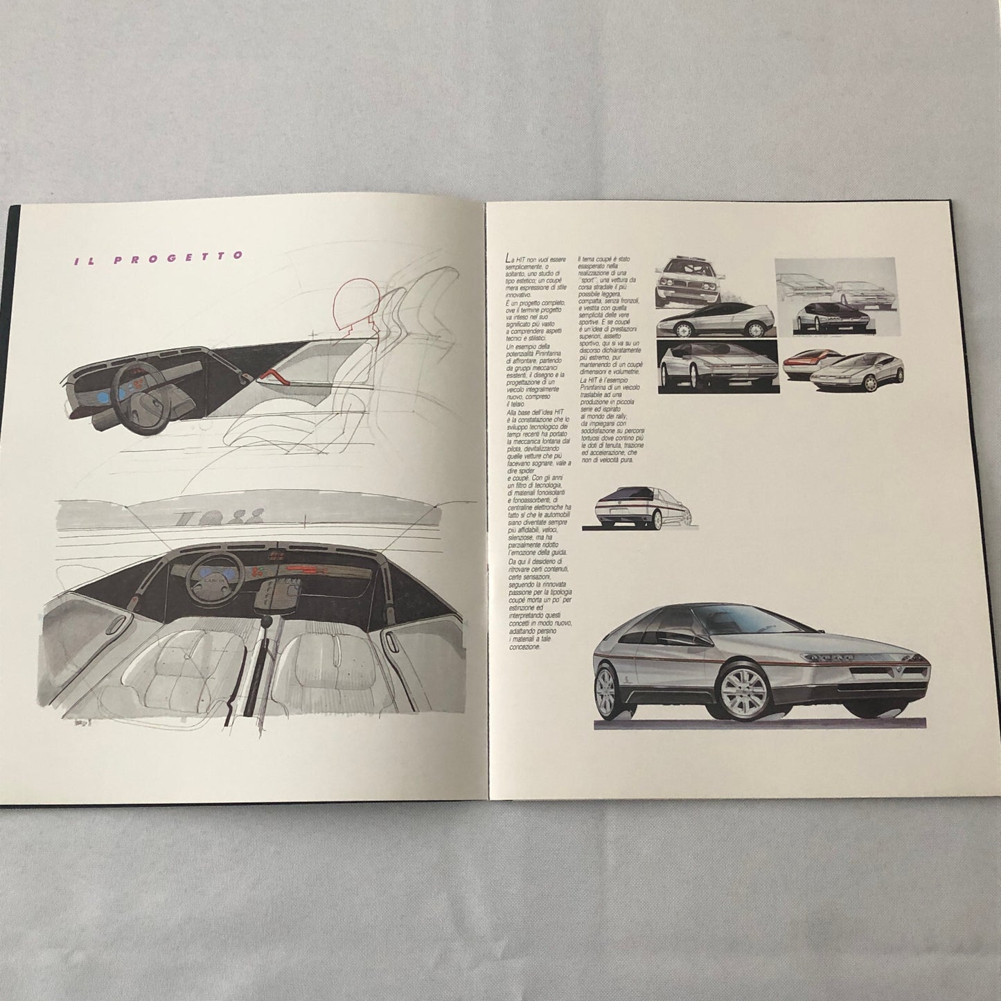 Pininfarina HIT Concept Car Prototype Sales Brochure Catalog Italian