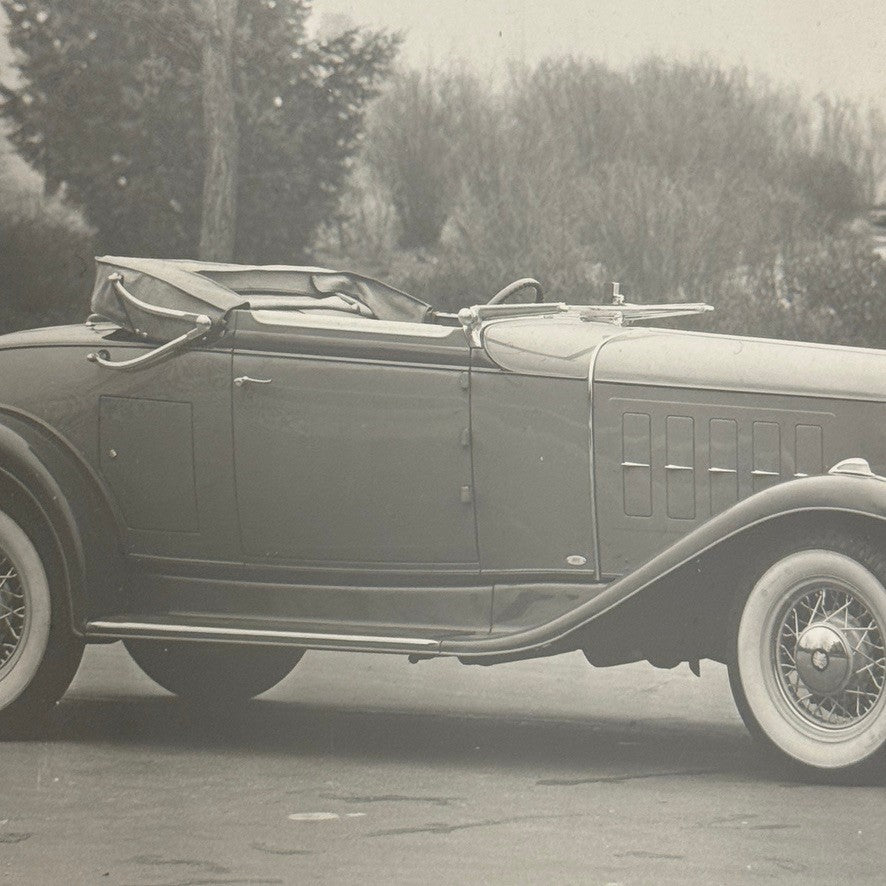 Vintage 1932 Oldsmobile 6 Cylinder Convertible Car Photo Photograph Modern Print