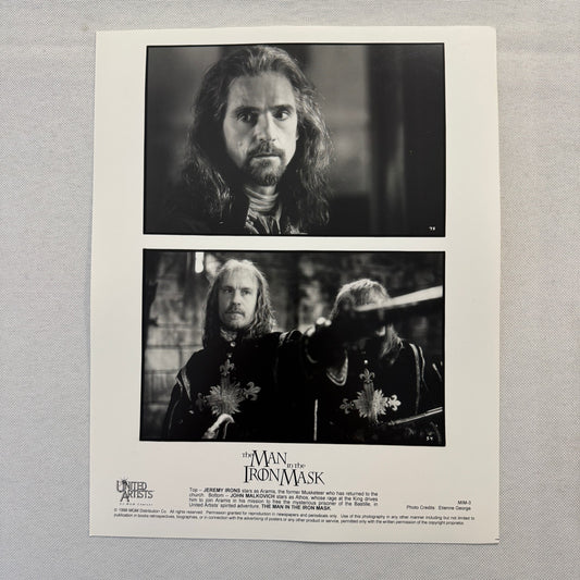 The Man in the Iron Mask Movie Press Photo Publicity Photograph Jeremy Irons