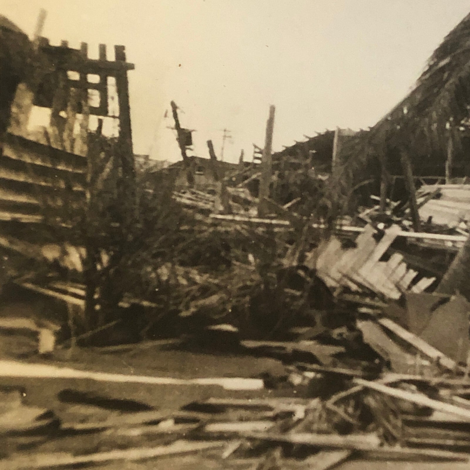 Press Photo Photograph Palm Beach Florida Hurricane Storm Disaster Underwood