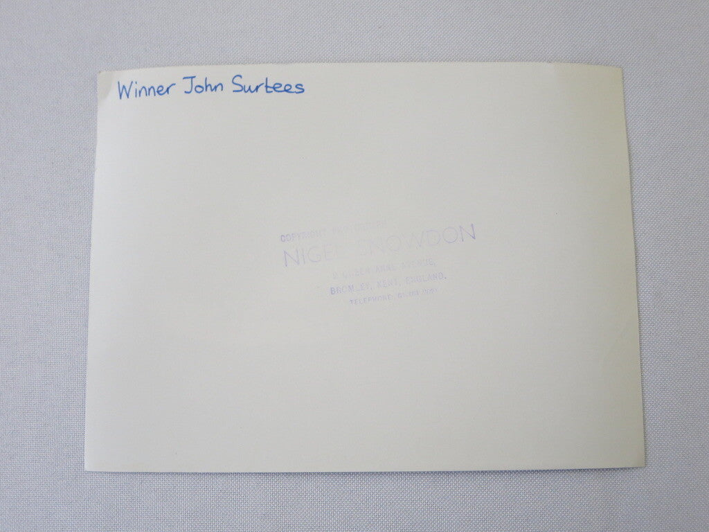 Vintage Racing Photo Photograph John Surtees Ford Car 