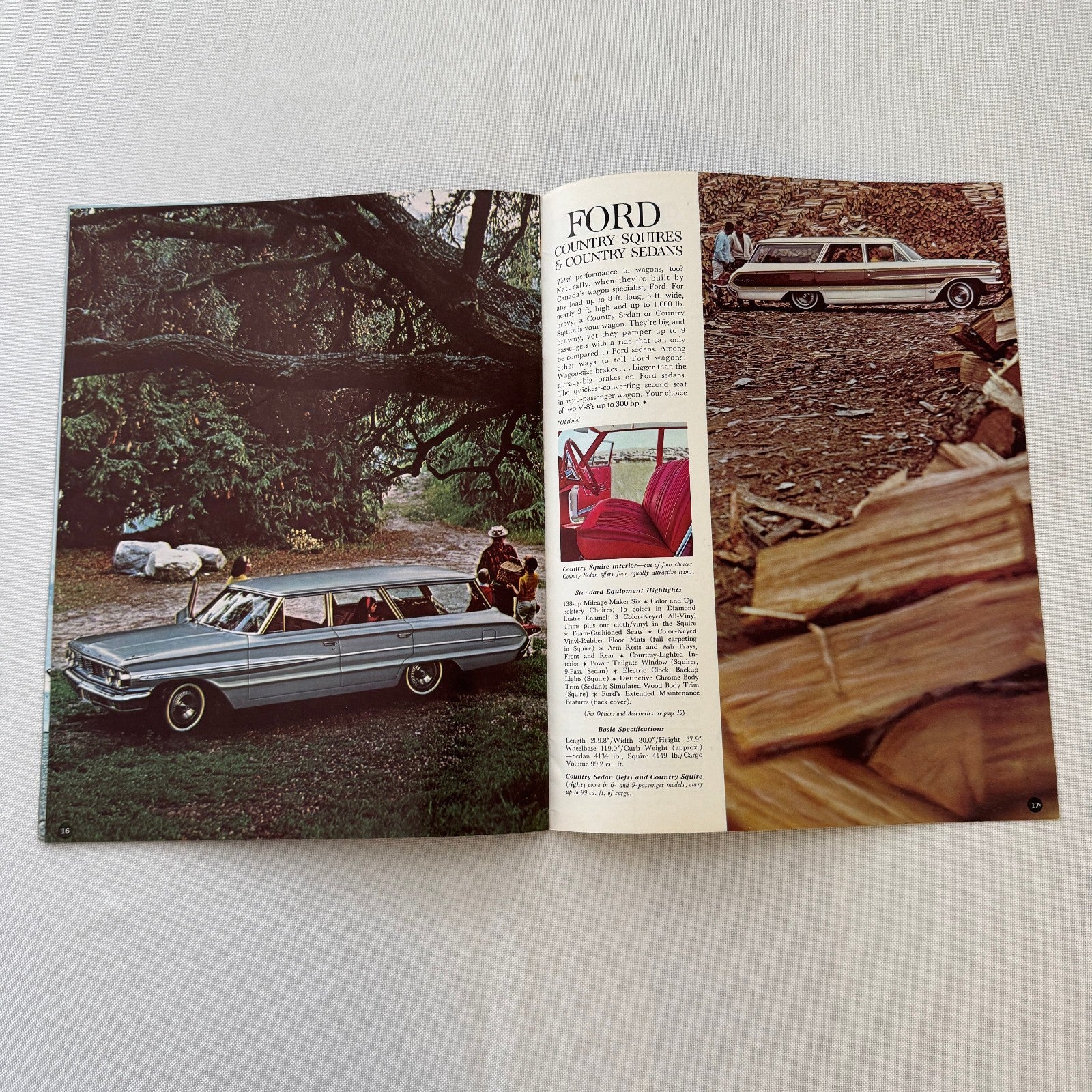 1964 Ford Car Sales Brochure Catalog Canadian Galaxie Custom 500 Station Wagon