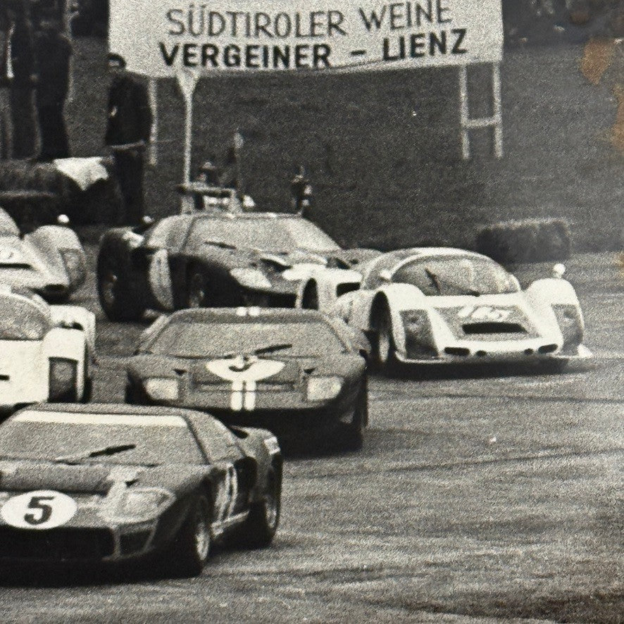 Vintage Racing Photo Ford GT40 Porsche