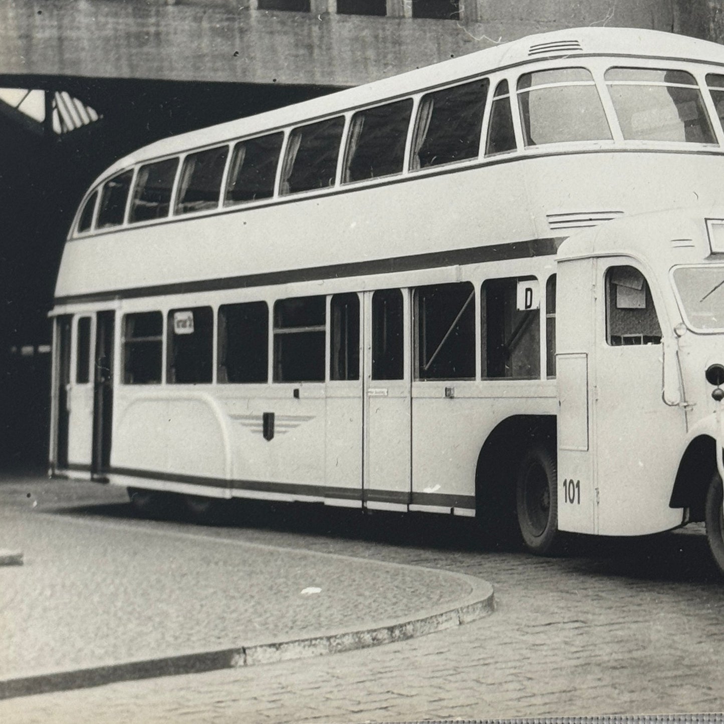 Vintage Opel Double Decker Bus Photo Photograph Print