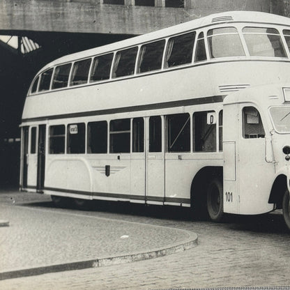 Vintage Opel Double Decker Bus Photo Photograph Print