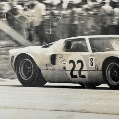 Vintage Ford GT40 Racing Photo Photograph Print Ford GT