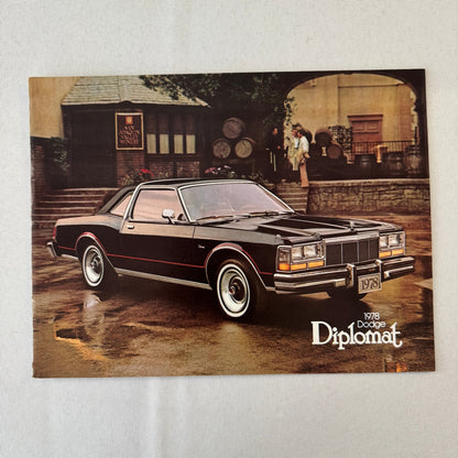 1978 Dodge Diplomat Car Sales Brochure Catalog Vintage Automobile Wagon Coupe