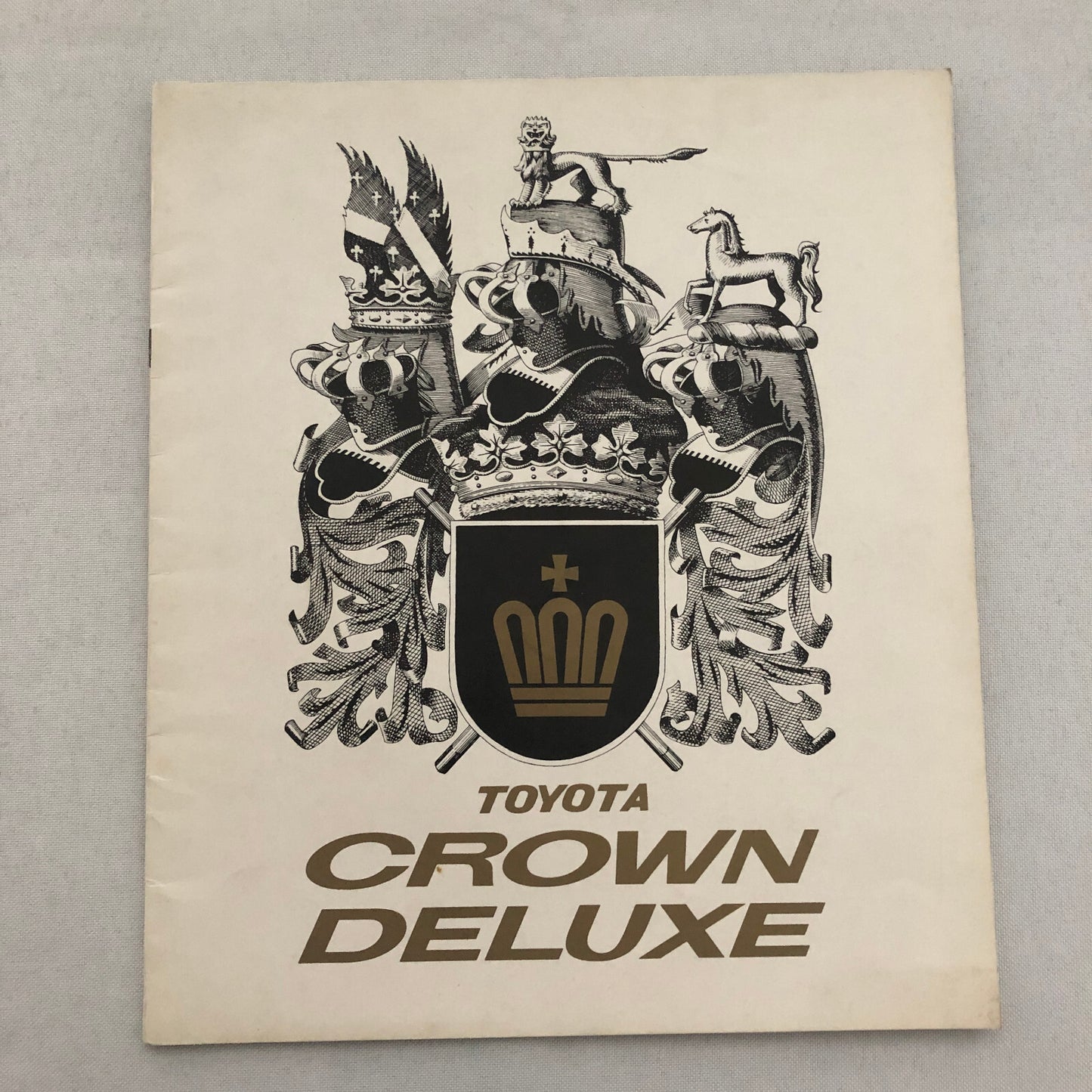 Vintage Toyota Crown Deluxe Car Sales Brochure Catalog DANISH TEXT