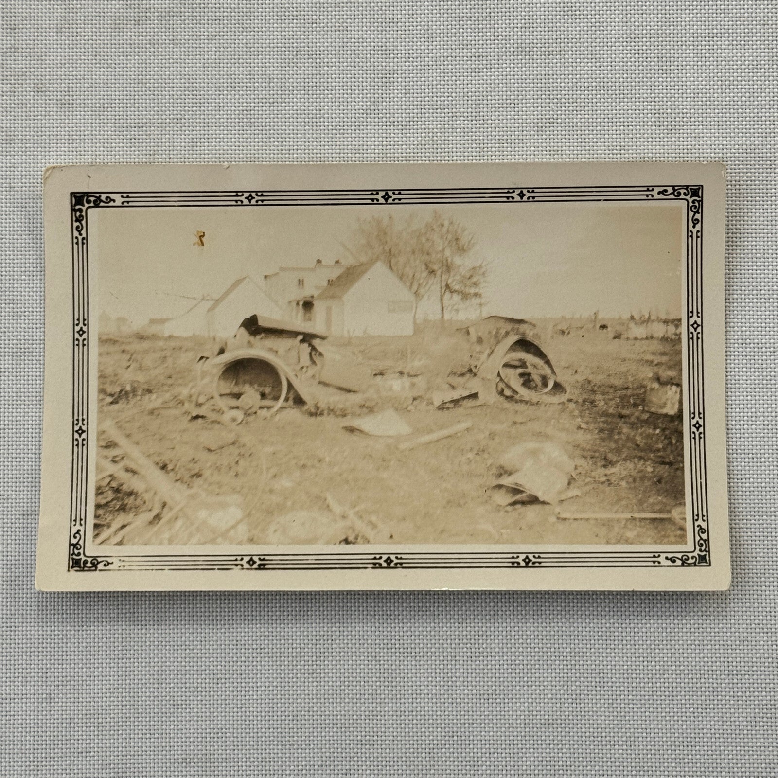 Abandoned Wrecked Car Automobile Vintage Photo Photograph Print
