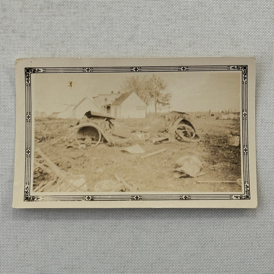 Abandoned Wrecked Car Automobile Vintage Photo Photograph Print