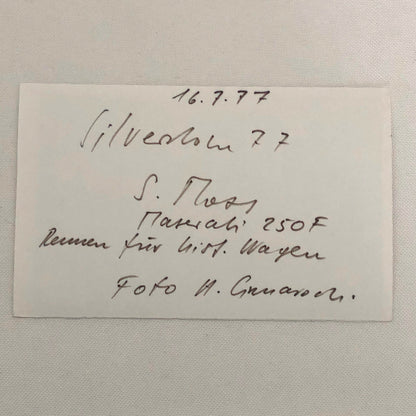 Vintage Racing Photo Photograph Stirling Moss in Maserati 250F at Silverstone  