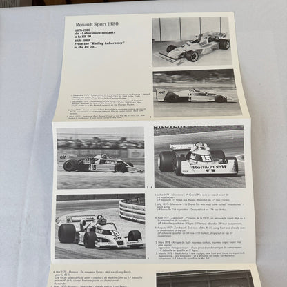 1980 Renault Sport Racing Team Press Kit Rene Arnoux JP Jabouille