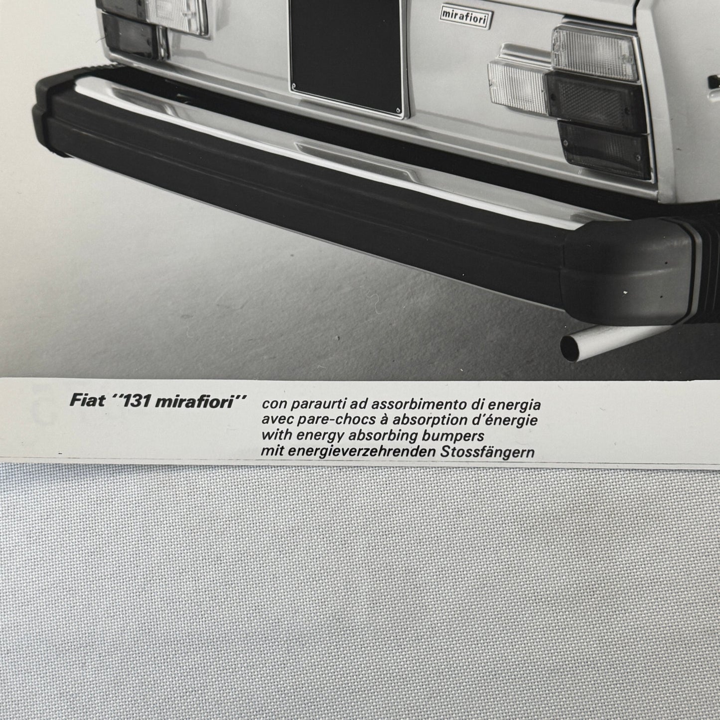 Fiat 131 Mirafiori Car Factory Press Photo Photograph Print European