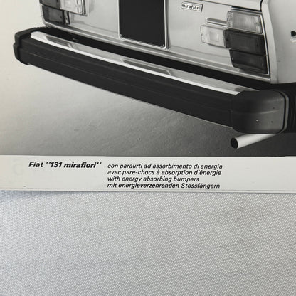 Fiat 131 Mirafiori Car Factory Press Photo Photograph Print European