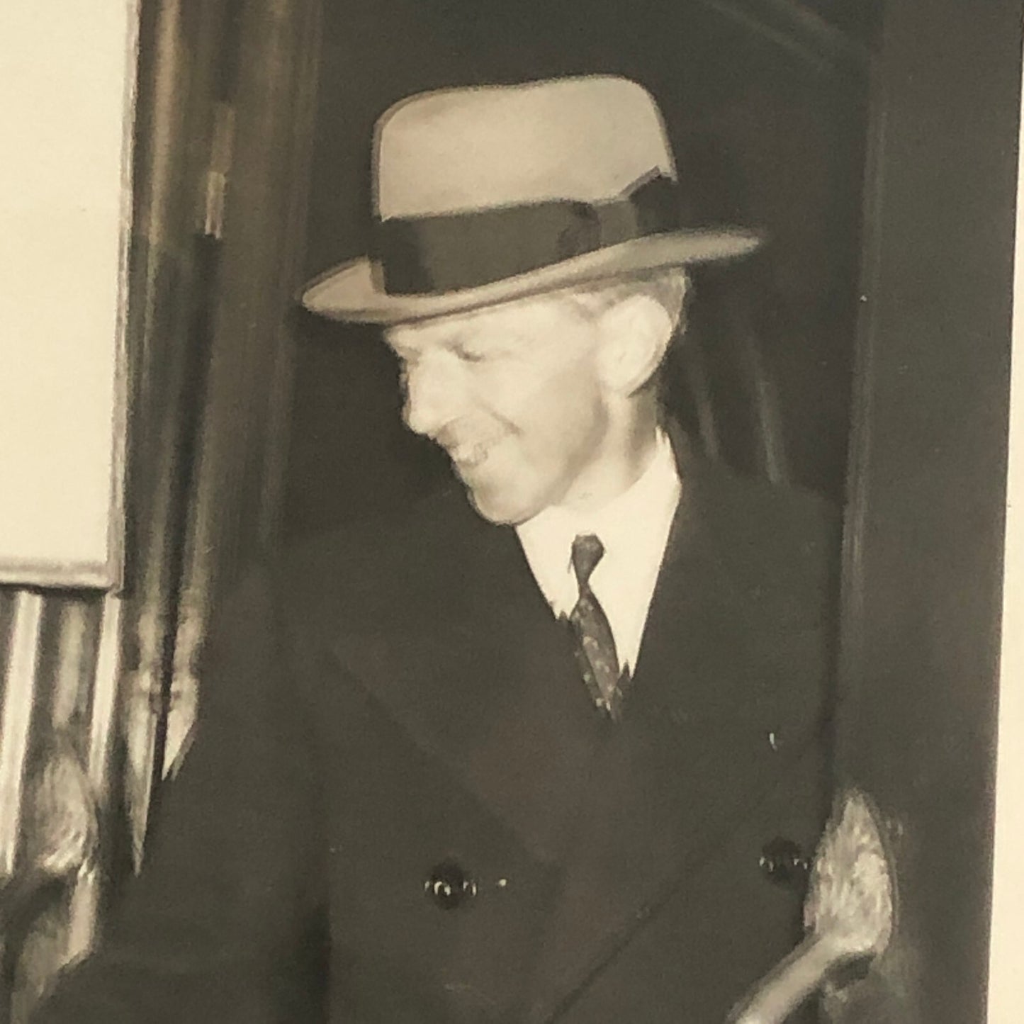 Press Photo Photograph 1933 Movie Film Executive Leaves on Cruise