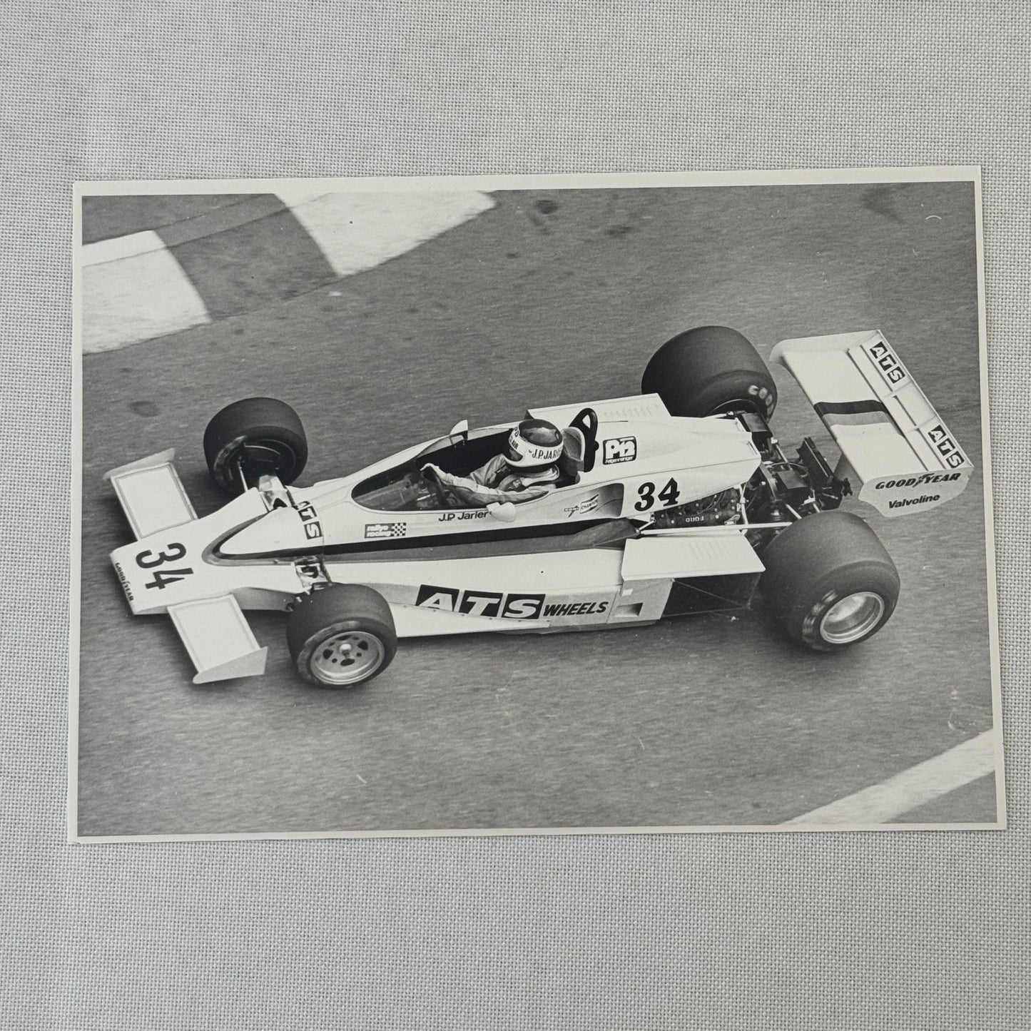 Jean Pierre Jarier JP Jarier Vintage Racing Photo Photograph Print Werner Eisele