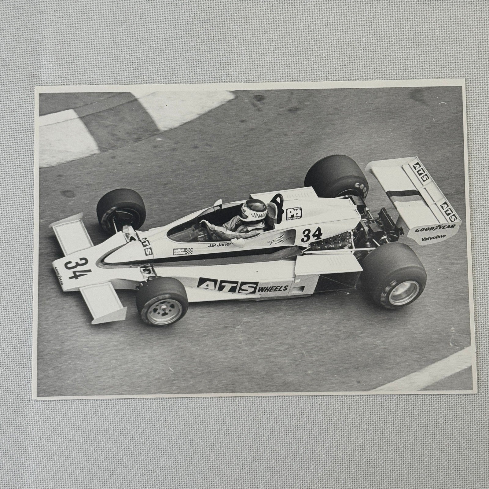 Jean Pierre Jarier JP Jarier Vintage Racing Photo Photograph Print Werner Eisele