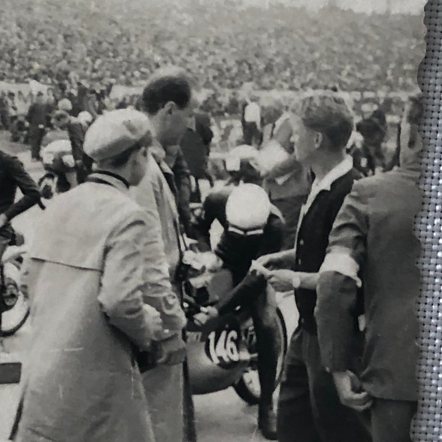 Vintage Motorcycle Racing Photo Photograph Print Germany