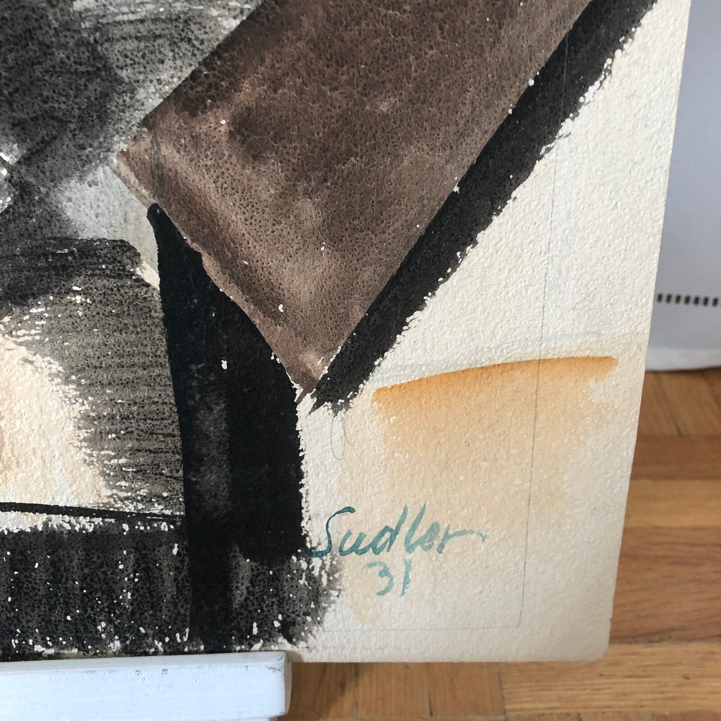 Vintage Painting Art Artwork Artist Arthur E Sudler Water Buildings 1931