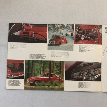 Vintage Saab Car Sales Brochure Catalog Sedan Station Wagon Monte Carlo 850