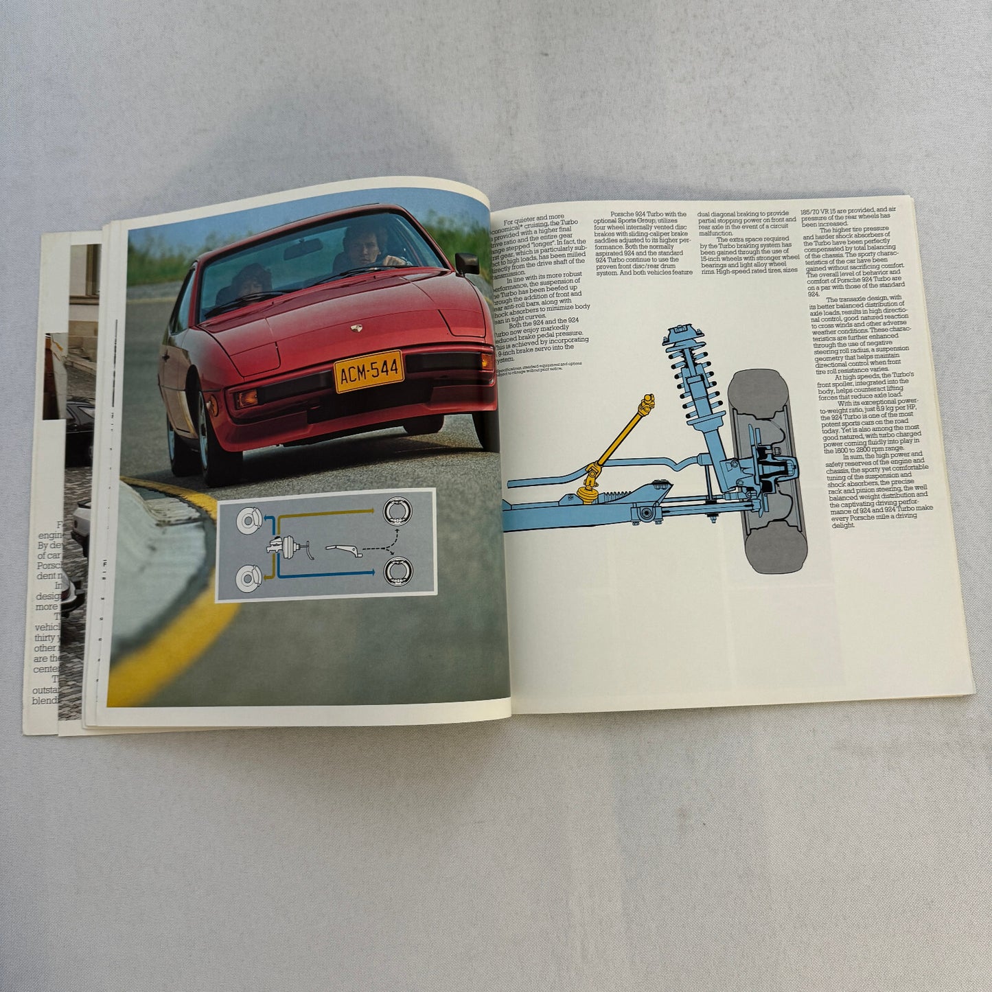 1980 Porsche 924 and 924 Turbo Sales Brochure Catalog Advertising