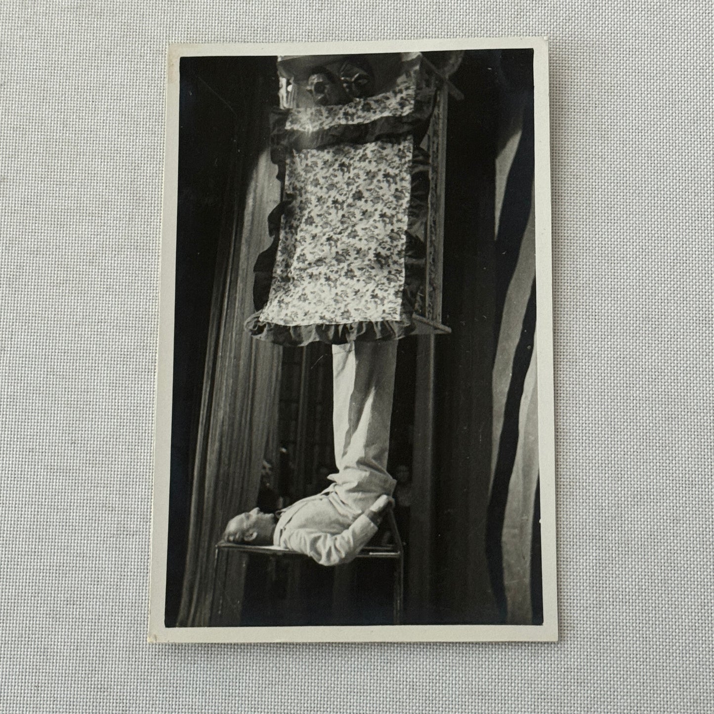 Vintage Circus Juggling Act Photo Photograph Postcard RPPC