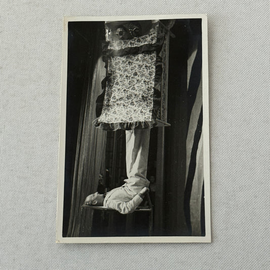 Vintage Circus Juggling Act Photo Photograph Postcard RPPC