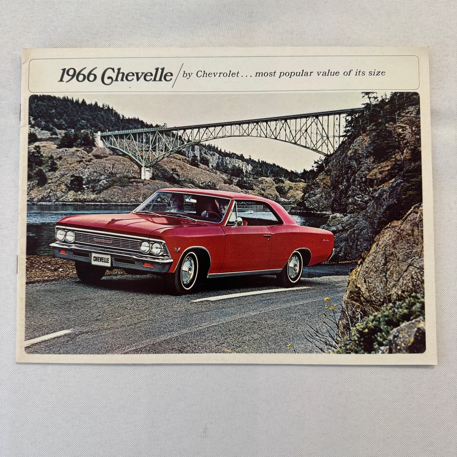 1966 Chevrolet Chevelle Sales Brochure Catalog Malibu Convertible 300 Wagon