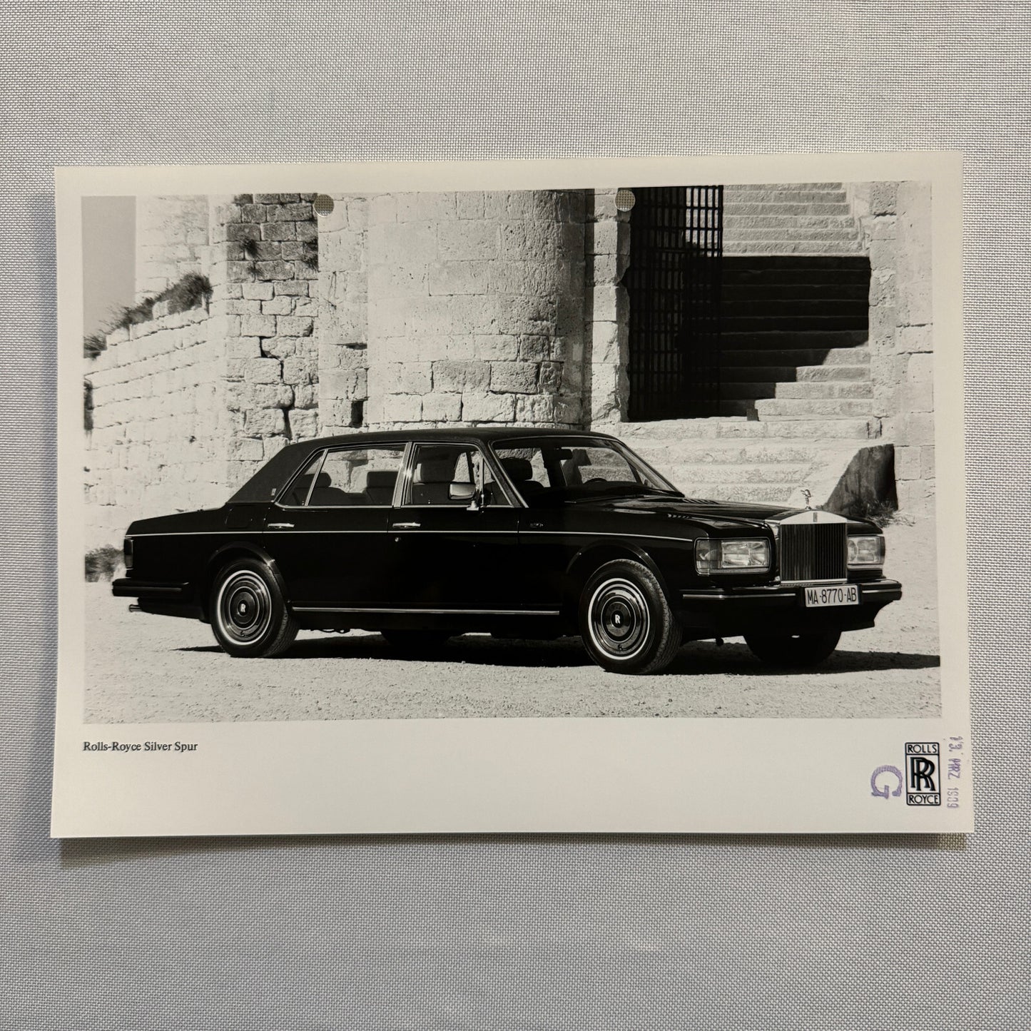 Rolls Royce Silver Spur Car Factory Press Photo Photograph